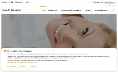 tandartssponselee.nl screenshot