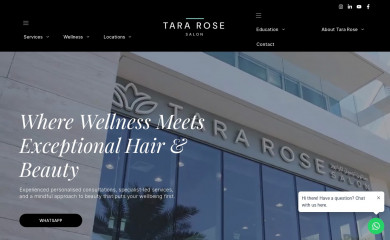 tararosesalon.com screenshot