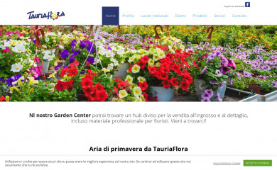 tauriaflora.it screenshot