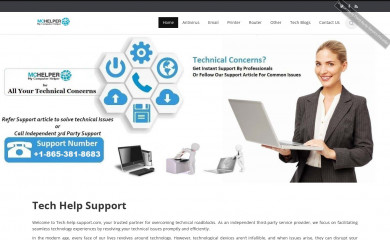tech-help-support.com screenshot
