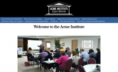 theacmeinstitute.com screenshot