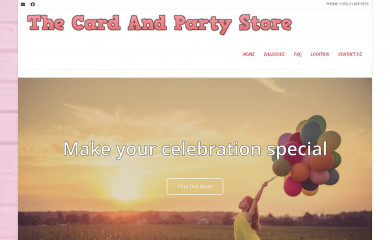 thecardandpartystore.ie screenshot
