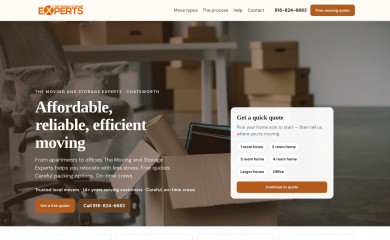 themovingandstorageexperts.com screenshot