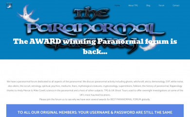 theparanormalgateway.co.uk screenshot