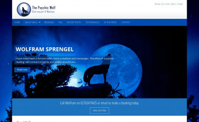 thepsychicwolf.co.nz screenshot