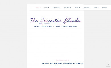 thesarcasticblonde.com screenshot