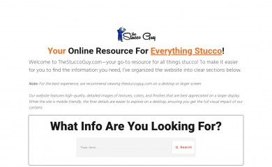thestuccoguy.com screenshot