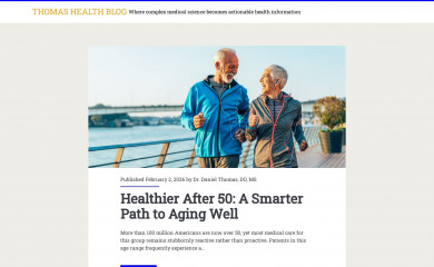 thomashealthblog.com screenshot