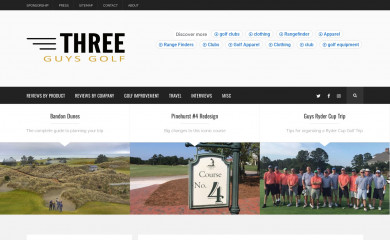 threeguysgolfblog.com screenshot