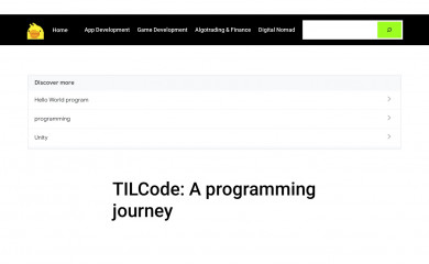 tilcode.blog screenshot