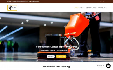 tmtcleaning.co.za screenshot