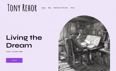 tonyrehor.com screenshot