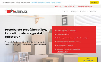 topstahovka.sk screenshot