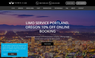 towncar.com screenshot