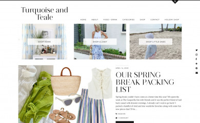 turquoiseandteale.com screenshot