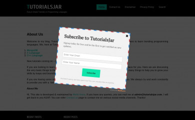 tutorialsjar.com screenshot
