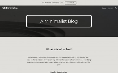 ukminimalist.co.uk screenshot