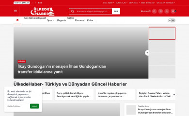 ulkedehaber.com screenshot