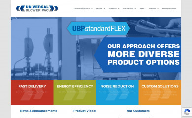 universalblowerpac.com screenshot
