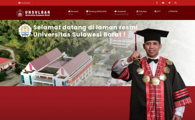 unsulbar.ac.id screenshot