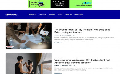 up-project.org screenshot