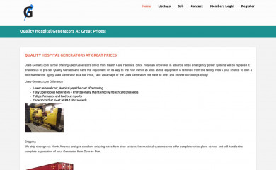 used-gensets.com screenshot