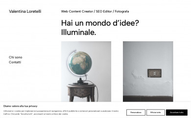 valentinaloretelli.com screenshot