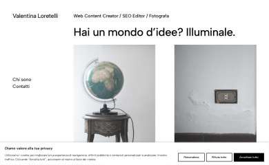 valentinaloretelli.com screenshot