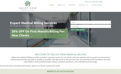 valleyviewmedicalbilling.com screenshot