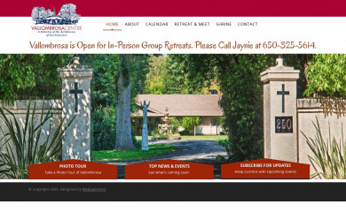 vallombrosa.org screenshot
