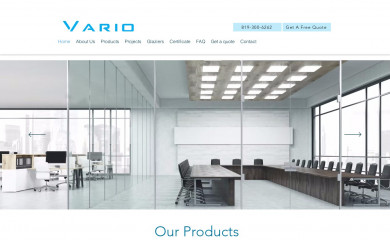varioglass.ca screenshot