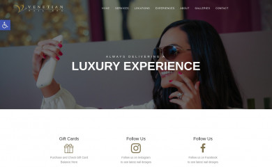 venetiansalon.com screenshot