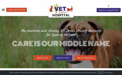 vetcarehosp.com screenshot