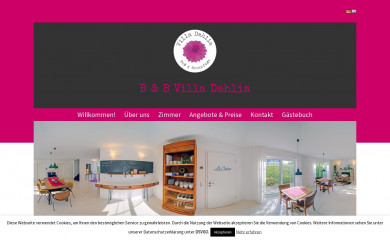 villa-dahlia.de screenshot