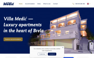 villamedic-brela.com screenshot