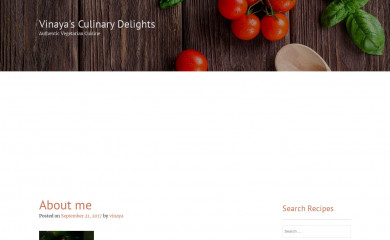 vinayasculinarydelights.com screenshot