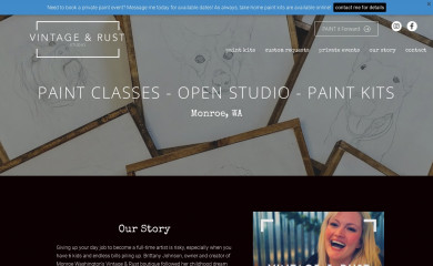 vintageandruststudio.com screenshot