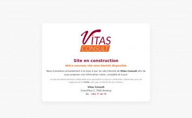 vitasconsult.be screenshot