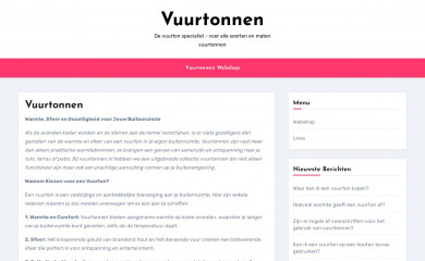 vuurtonnen.nl screenshot