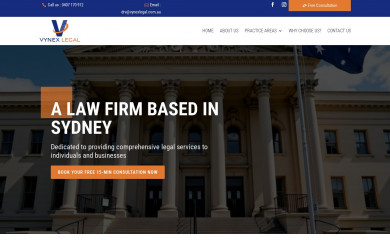 vynexlegal.com.au screenshot