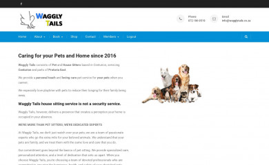 wagglytails.co.za screenshot
