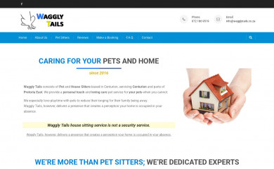 wagglytails.co.za screenshot