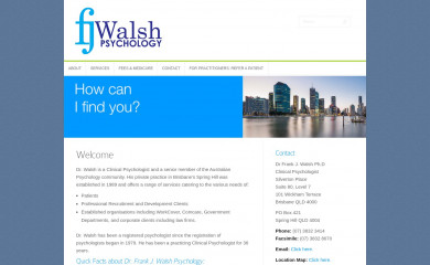 walshpsychology.com.au screenshot