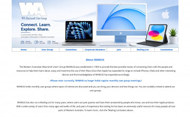 wamug.org.au screenshot