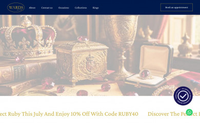 wardsmandjgems.co.uk screenshot