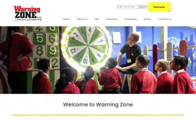 warningzone.org.uk screenshot