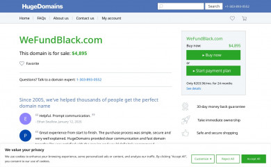 wefundblack.com screenshot