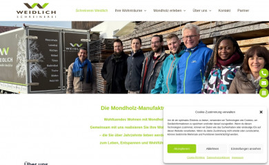 weidlich-schreinerei.de screenshot