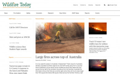 wildfiretoday.com screenshot