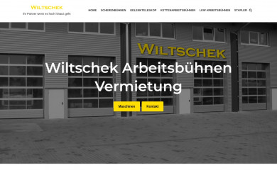 wiltschek-arbeitsbuehnen.de screenshot